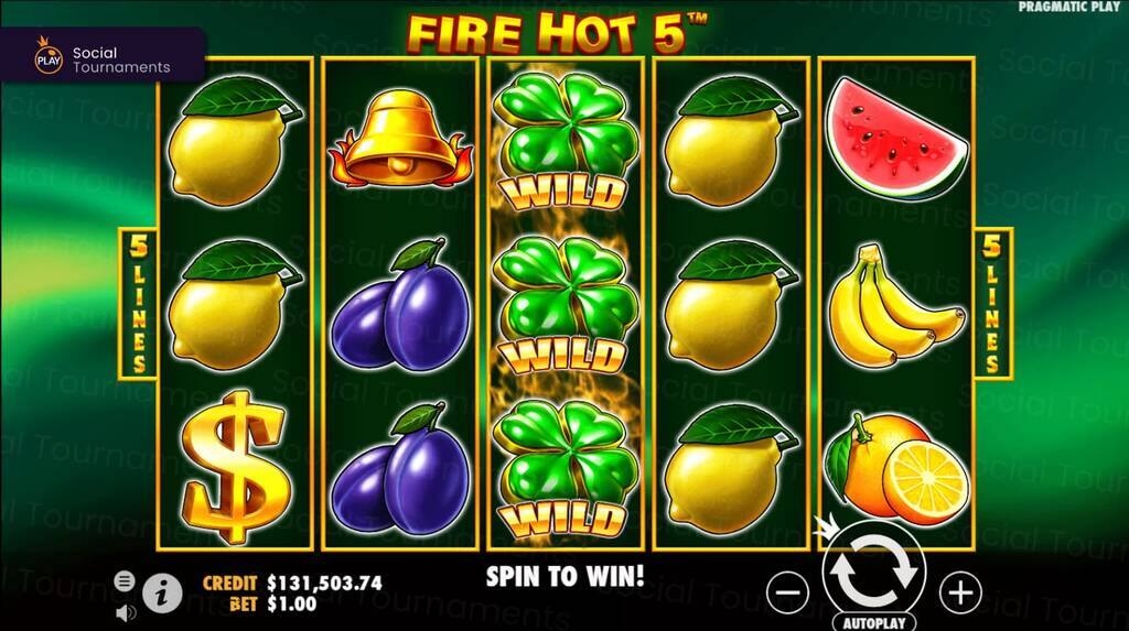 Fire Hot 5, slots online, Pragmatic Play, símbolos Wild, jogos de cassino